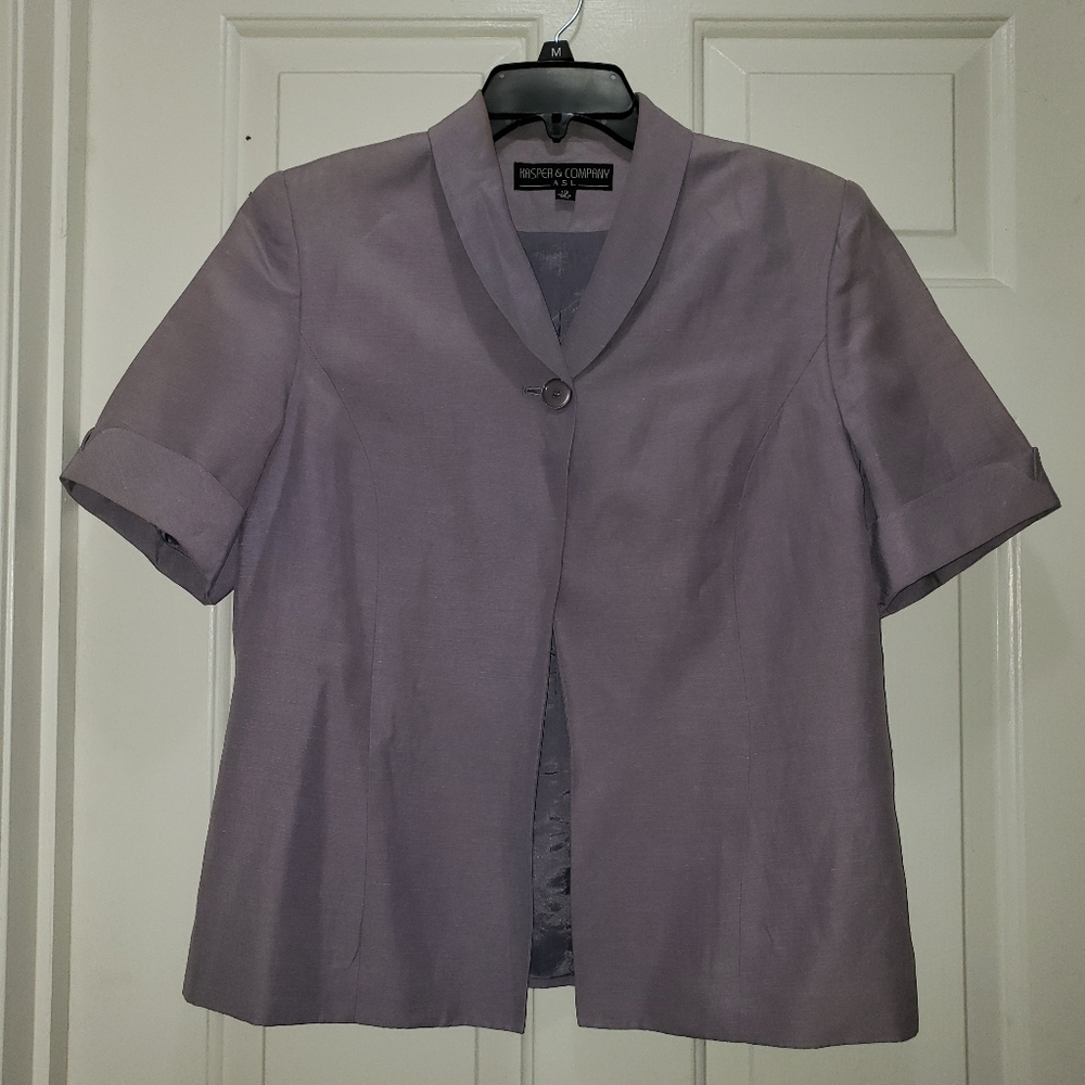 2 piece suit with jacket and skirt